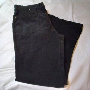 ANA High-Rise Black Corduroy Flared Jeans NWT